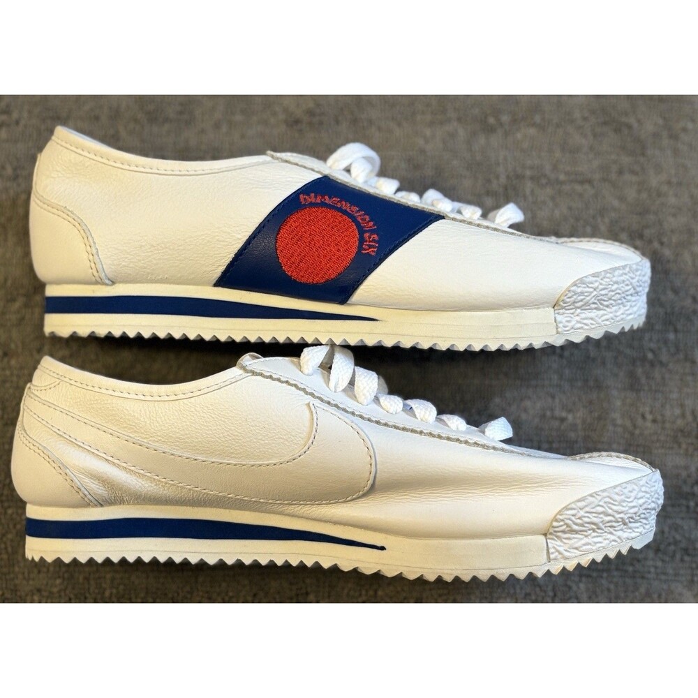 Nike Cortez 72 Shoe Dog Dimension Six Leather White Retro CJ2586-101 Men's SZ 5